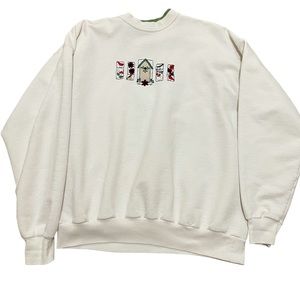 Vintage embroidered quality crewneck